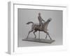 Galloping Horse Turning His Head Right. Horse Jockey-Edgar Degas-Framed Giclee Print