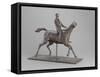 Galloping Horse Turning His Head Right. Horse Jockey-Edgar Degas-Framed Stretched Canvas