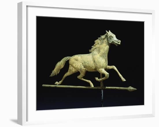 Galloping Horse Weathervane, Circa 1890-John Bachman-Framed Giclee Print