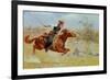 Galloping Horseman, C.1890-Frederic Sackrider Remington-Framed Giclee Print