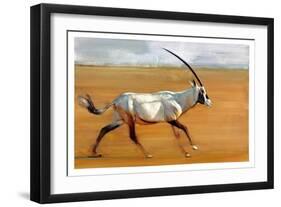 Galloping Oryx, 2010-Mark Adlington-Framed Giclee Print