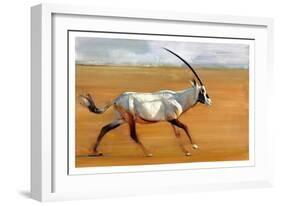 Galloping Oryx, 2010-Mark Adlington-Framed Giclee Print