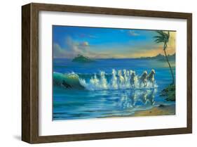 Galloping Waves-Jim Warren-Framed Art Print