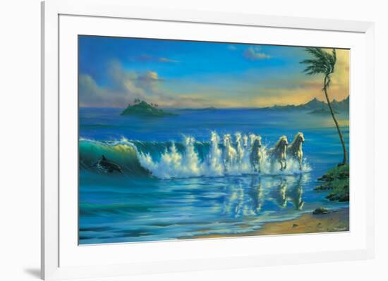 Galloping Waves-Jim Warren-Framed Art Print