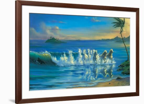 Galloping Waves-Jim Warren-Framed Art Print