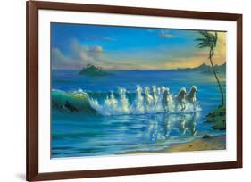 Galloping Waves-Jim Warren-Framed Art Print