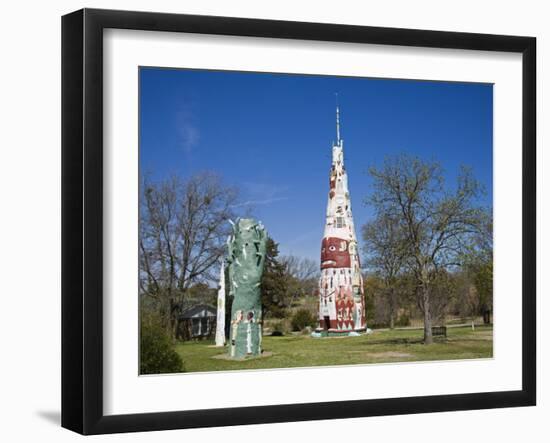 Galloway Totem Pole Park, City of Foyil, Historic Route 66, Oklahoma, USA-Richard Cummins-Framed Photographic Print