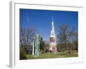 Galloway Totem Pole Park, City of Foyil, Historic Route 66, Oklahoma, USA-Richard Cummins-Framed Photographic Print