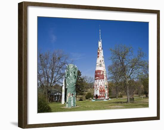 Galloway Totem Pole Park, City of Foyil, Historic Route 66, Oklahoma, USA-Richard Cummins-Framed Photographic Print