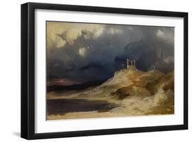 Gallows Hill under a thunderstorm (1835)-Karl Blechen-Framed Giclee Print