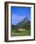 Galmisdale House and an Sgurr, Isle of Eigg, Inner Hebrides, Scotland, UK, Europe-Jean Brooks-Framed Photographic Print