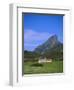 Galmisdale House and an Sgurr, Isle of Eigg, Inner Hebrides, Scotland, UK, Europe-Jean Brooks-Framed Photographic Print