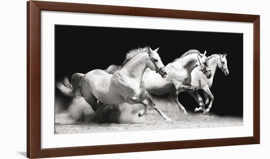 Galops Blancs-Blonde Attitude-Framed Art Print