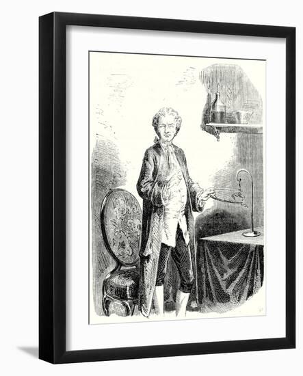 Galvani Causes Contractions in a Frog with a Metal Bow-null-Framed Giclee Print