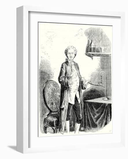 Galvani Causes Contractions in a Frog with a Metal Bow-null-Framed Giclee Print