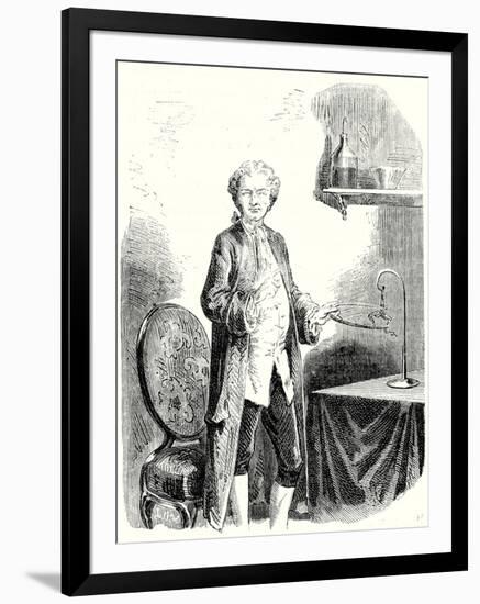 Galvani Causes Contractions in a Frog with a Metal Bow-null-Framed Giclee Print