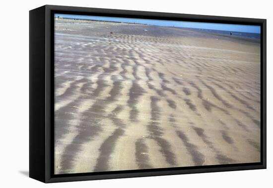 Galveston: Beach-null-Framed Stretched Canvas