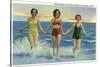 Galveston, Texas - Where Beauty and Nature Combine, Ladies at the Beach, c.1947-Lantern Press-Stretched Canvas