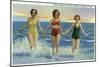 Galveston, Texas - Where Beauty and Nature Combine, Ladies at the Beach, c.1947-Lantern Press-Mounted Art Print