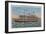 Galveston, TX - View of the Galvez-Lantern Press-Framed Art Print