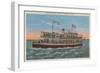 Galveston, TX - View of the Galvez-Lantern Press-Framed Art Print