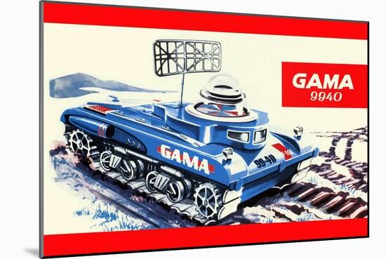 Gama 9940 Space Tank-null-Mounted Art Print