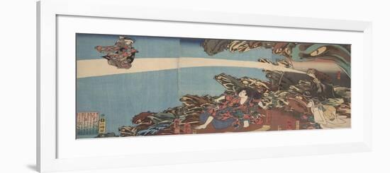 Gama Sennin's Animus (From the Series Ibaraki No Keshi)-Utagawa Kuniyoshi-Framed Giclee Print