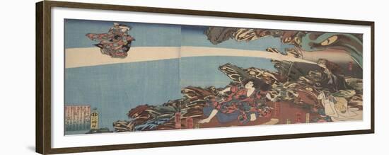 Gama Sennin's Animus (From the Series Ibaraki No Keshi)-Utagawa Kuniyoshi-Framed Giclee Print