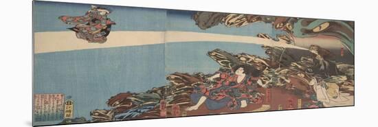 Gama Sennin's Animus (From the Series Ibaraki No Keshi)-Utagawa Kuniyoshi-Mounted Giclee Print