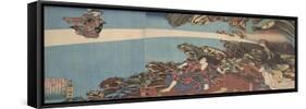 Gama Sennin's Animus (From the Series Ibaraki No Keshi)-Utagawa Kuniyoshi-Framed Stretched Canvas
