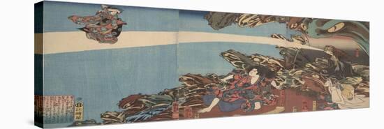 Gama Sennin's Animus (From the Series Ibaraki No Keshi)-Utagawa Kuniyoshi-Stretched Canvas