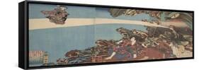 Gama Sennin's Animus (From the Series Ibaraki No Keshi)-Utagawa Kuniyoshi-Framed Stretched Canvas