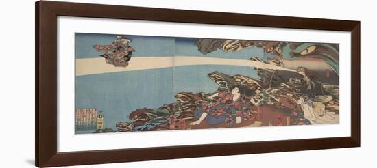 Gama Sennin's Animus (From the Series Ibaraki No Keshi)-Utagawa Kuniyoshi-Framed Giclee Print