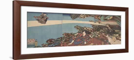 Gama Sennin's Animus (From the Series Ibaraki No Keshi)-Utagawa Kuniyoshi-Framed Giclee Print