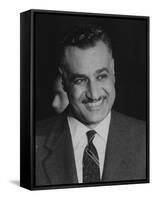 Gamal Abdul Nasserduring United Nation General Assembly Meeting-null-Framed Stretched Canvas