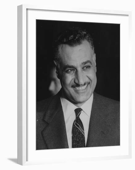 Gamal Abdul Nasserduring United Nation General Assembly Meeting-null-Framed Photographic Print