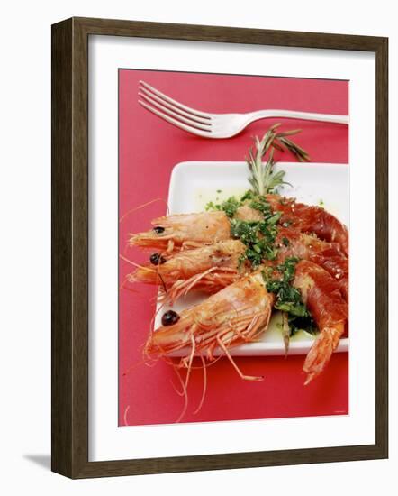 Gamberi in Coperta (King Prawns Wrapped in Parma Ham)-Alexander Van Berge-Framed Photographic Print