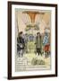 Gambetta and Spuller's Escape from the Siege of Paris by Balloon, October 1870-null-Framed Giclee Print