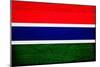 Gambia Flag Design with Wood Patterning - Flags of the World Series-Philippe Hugonnard-Mounted Art Print