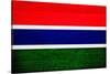 Gambia Flag Design with Wood Patterning - Flags of the World Series-Philippe Hugonnard-Stretched Canvas