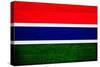 Gambia Flag Design with Wood Patterning - Flags of the World Series-Philippe Hugonnard-Stretched Canvas