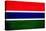 Gambia Flag Design with Wood Patterning - Flags of the World Series-Philippe Hugonnard-Stretched Canvas