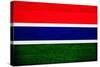 Gambia Flag Design with Wood Patterning - Flags of the World Series-Philippe Hugonnard-Stretched Canvas