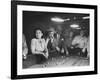 Gambler Tony Cornero Stralla and Others Gambling Aboard Ship "Lux" Off Coast of California-Peter Stackpole-Framed Premium Photographic Print