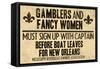 Gamblers and Fancy Women Sign Up Vintage New Orleans-null-Framed Stretched Canvas