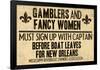 Gamblers and Fancy Women Sign Up Vintage New Orleans-null-Framed Poster