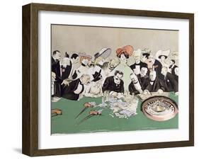 Gamblers in the Casino at Monte-Carlo. circa 1910-Sem-Framed Giclee Print