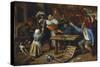 Gamblers Quarrelling, about 1664/65-Jan Havicksz. Steen-Stretched Canvas