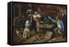 Gamblers Quarrelling, about 1664/65-Jan Havicksz. Steen-Framed Stretched Canvas