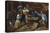 Gamblers Quarrelling, about 1664/65-Jan Havicksz. Steen-Stretched Canvas